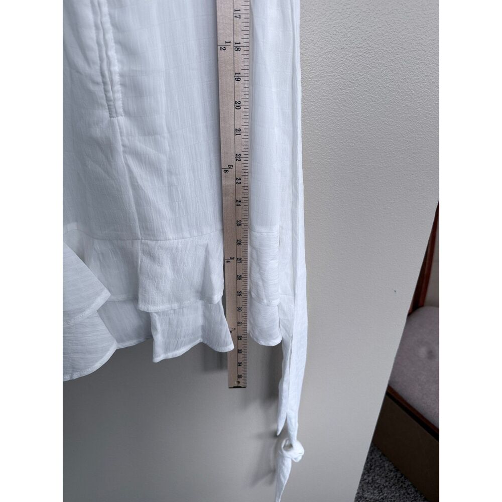 Altar'd State White Ruffle Mini Dress - NWT - Size Small - Picture 9 of 10